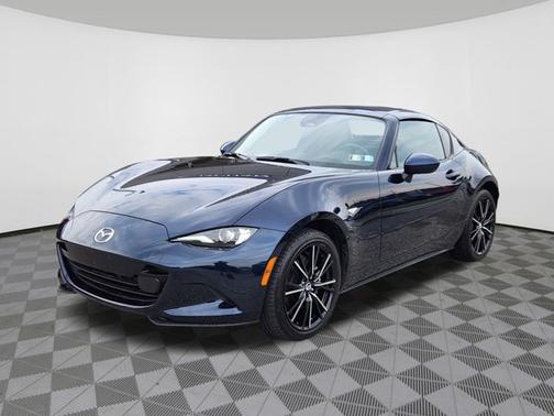 Deep Crystal Blue Mica 2025 Mazda MX-5 Miata RF Grand Touring