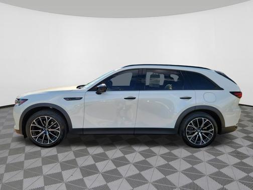 Rhodium White Premium 2025 Mazda CX-70 PHEV Premium Plus Package