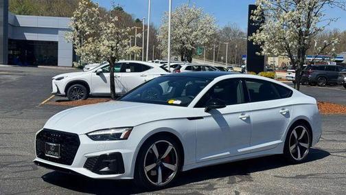Glacier White Metallic 2023 Audi A5 Sportback 45 S Line Prestige