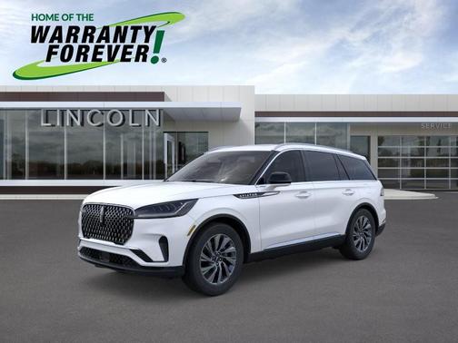 Pristine White Metallic Tri-Coat 2026 Lincoln Aviator Premiere
