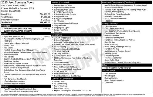 2025 Jeep Compass Sport