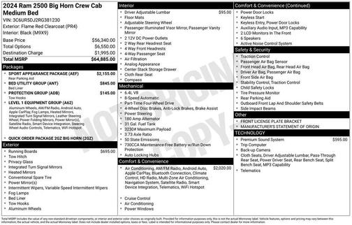 2024 RAM 2500 Big Horn
