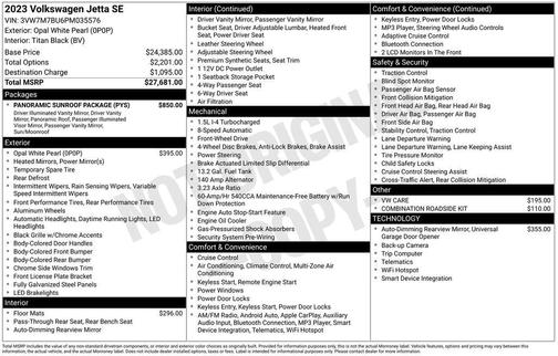 2023 Volkswagen Jetta 1.5T SE