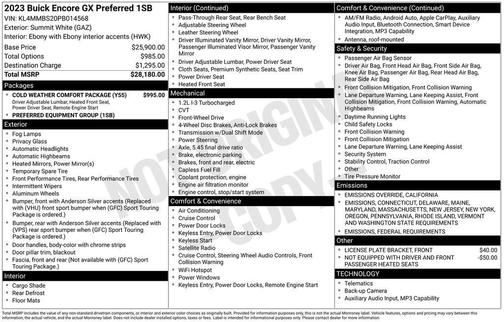 2023 Buick Encore GX Preferred