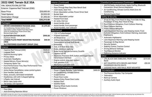 2022 GMC Terrain SLE