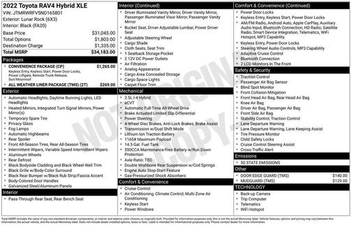 2022 Toyota RAV4 Hybrid XLE