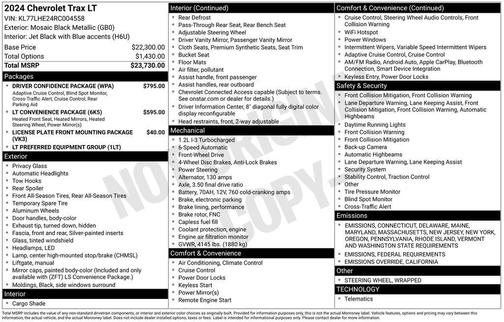 2024 Chevrolet Trax LT