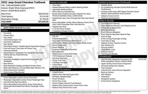 2022 Jeep Grand Cherokee Trailhawk