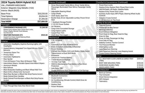 2024 Toyota RAV4 Hybrid XLE