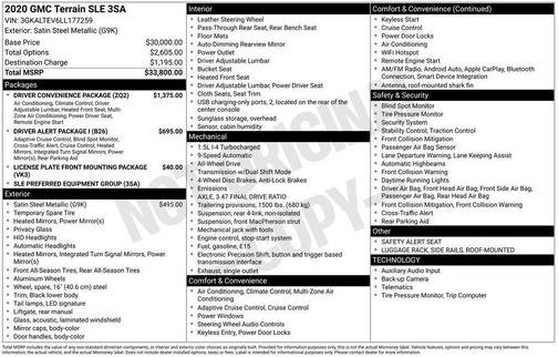 Steel Metallic 2020 GMC Terrain SLE