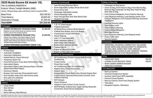 2025 Buick Encore GX Avenir