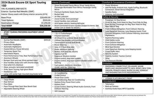 2024 Buick Encore GX Sport Touring