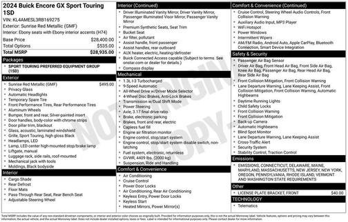 2024 Buick Encore GX Sport Touring