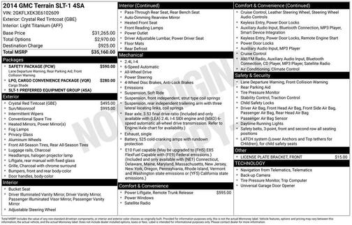 2014 GMC Terrain SLT-1