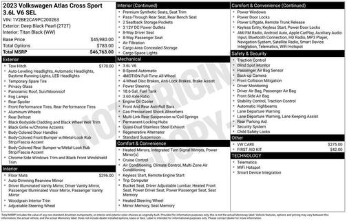 2023 Volkswagen Atlas Cross Sport 3.6L V6 SEL