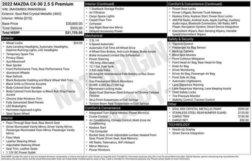 2022 Mazda CX-30 Premium Package