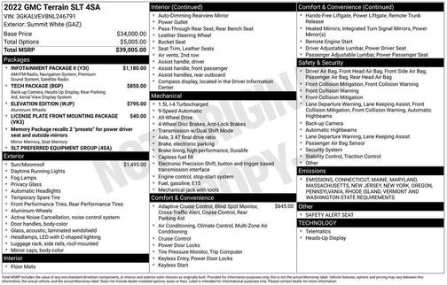 2022 GMC Terrain SLT