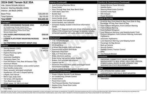 2024 GMC Terrain SLE