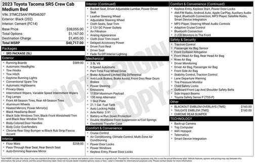 2023 Toyota Tacoma SR5