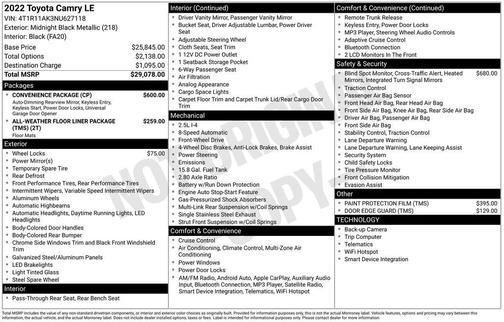 2022 Toyota Camry LE