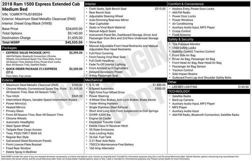 2018 RAM 1500 Express