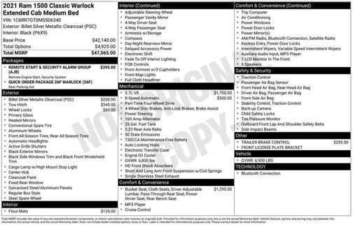 2021 RAM 1500 Classic SLT