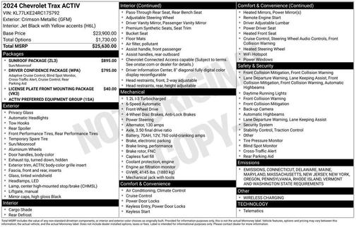 2024 Chevrolet Trax ACTIV