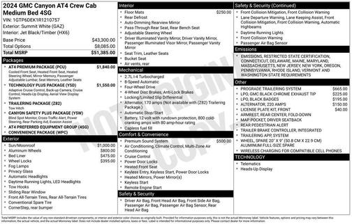 2024 GMC Canyon AT4