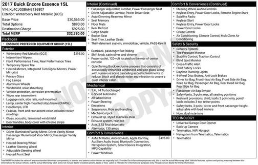 2017 Buick Encore Essence