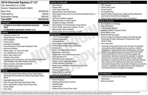 2018 Chevrolet Equinox 1LT