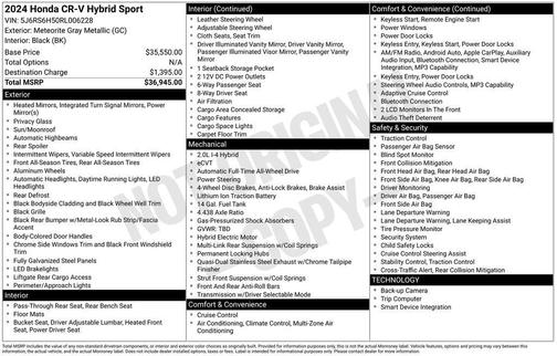 2024 Honda CR-V Hybrid Sport