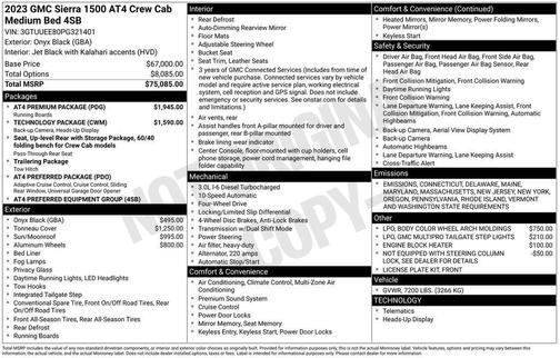 2023 GMC Sierra 1500 AT4