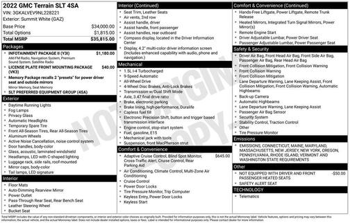 2022 GMC Terrain SLT