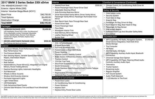 2017 BMW 330 i xDrive
