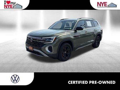 Avocado Green 2024 Volkswagen Atlas 2.0T Peak Edition SE w/Technology