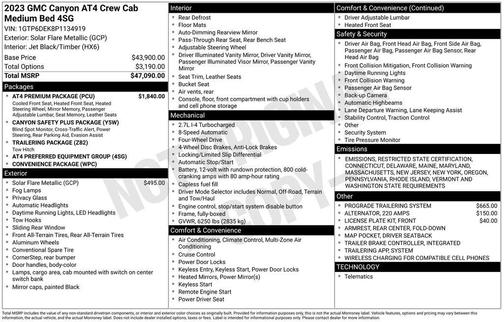 2023 GMC Canyon AT4