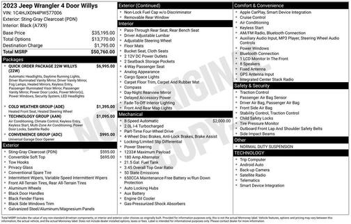 2023 Jeep Wrangler Sport