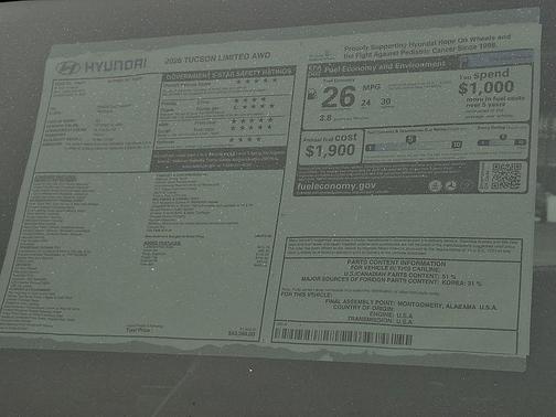 2026 Hyundai TUCSON Limited
