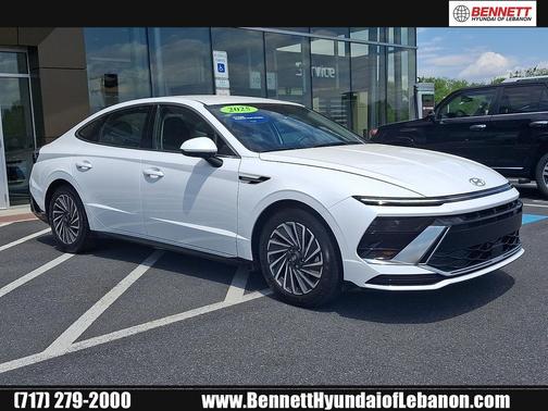 Serenity White 2025 Hyundai SONATA Hybrid SE