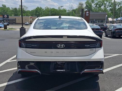 Serenity White 2025 Hyundai SONATA Hybrid SE