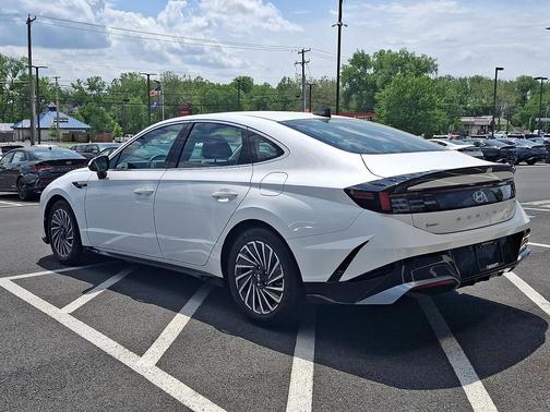 Serenity White 2025 Hyundai SONATA Hybrid SE