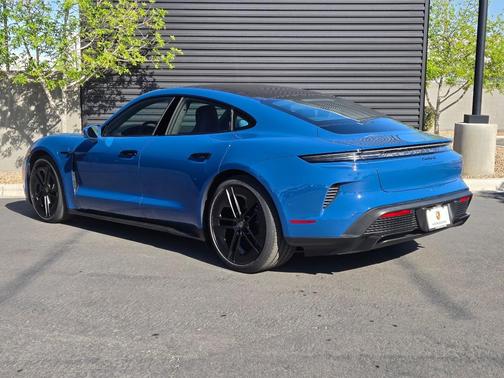 Neptune Blue 2025 Porsche Taycan Turbo S