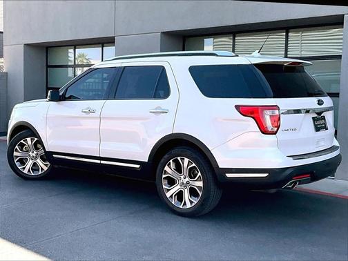 White Platinum Clearcoat Metallic 2019 Ford Explorer Limited
