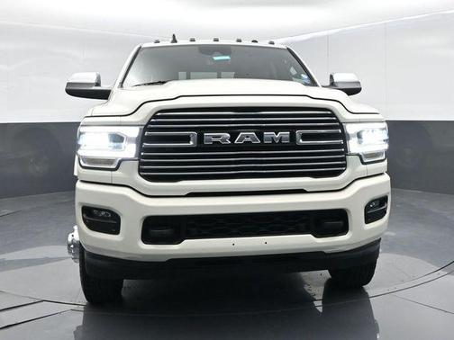 Pearl White 2022 RAM 3500 Laramie Mega Cab 4x4 6'4' Box