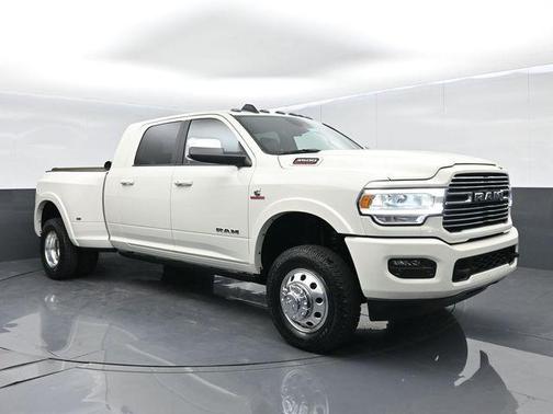 Pearl White 2022 RAM 3500 Laramie Mega Cab 4x4 6'4' Box