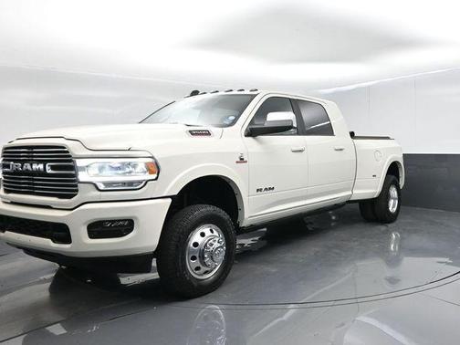 Pearl White 2022 RAM 3500 Laramie Mega Cab 4x4 6'4' Box