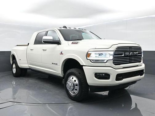 Pearl White 2022 RAM 3500 Laramie Mega Cab 4x4 6'4' Box