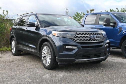 Stone Blue Metallic 2022 Ford Explorer Limited