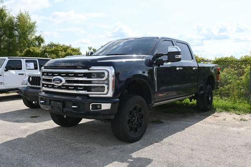 Antimatter Blue Metallic 2024 Ford F-250 Platinum