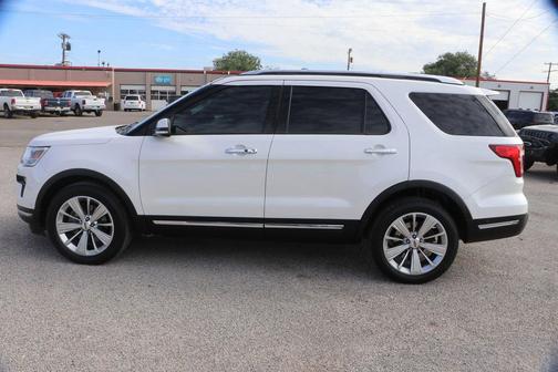 White Platinum Metallic Tri-Coat 2018 Ford Explorer Limited